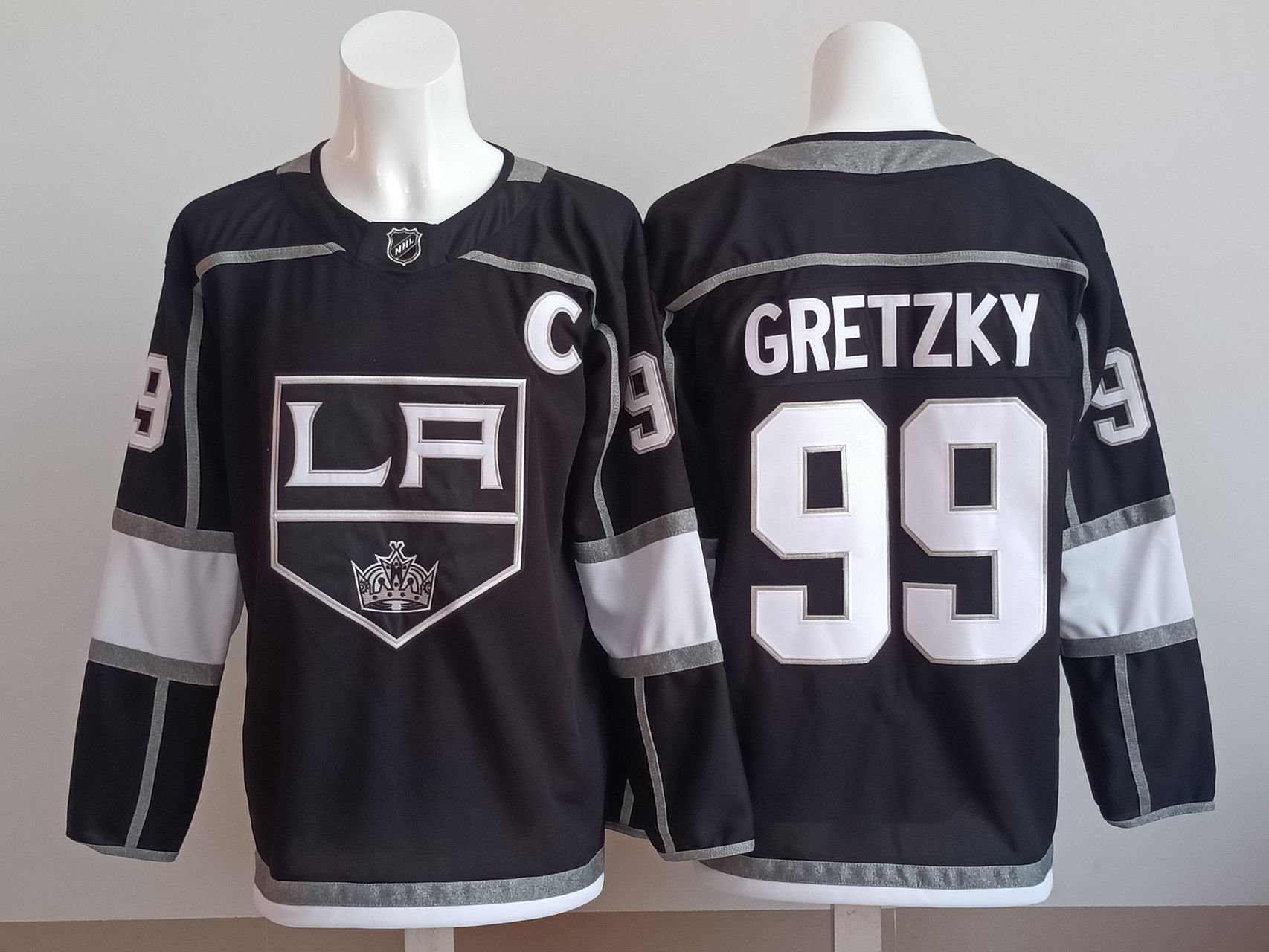Men 2025 Los Angeles Kings #99 Gretzky Black NHL Jersey style 01->los angeles kings->NHL Jersey